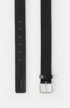 Closed Leather Belt - Black