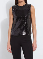 Lyssé Adaline St Sequin Shell - Black