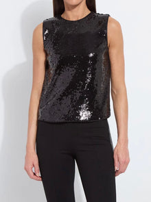 Lyssé Adaline St Sequin Shell - Black