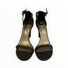 Stuart Weitzman Croc Embossed Walkaway Heel - Black