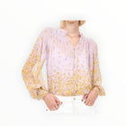 Christy Lynn Andrea Blouse - Falling Floral Mauve