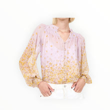 Christy Lynn Andrea Blouse - Falling Floral Mauve