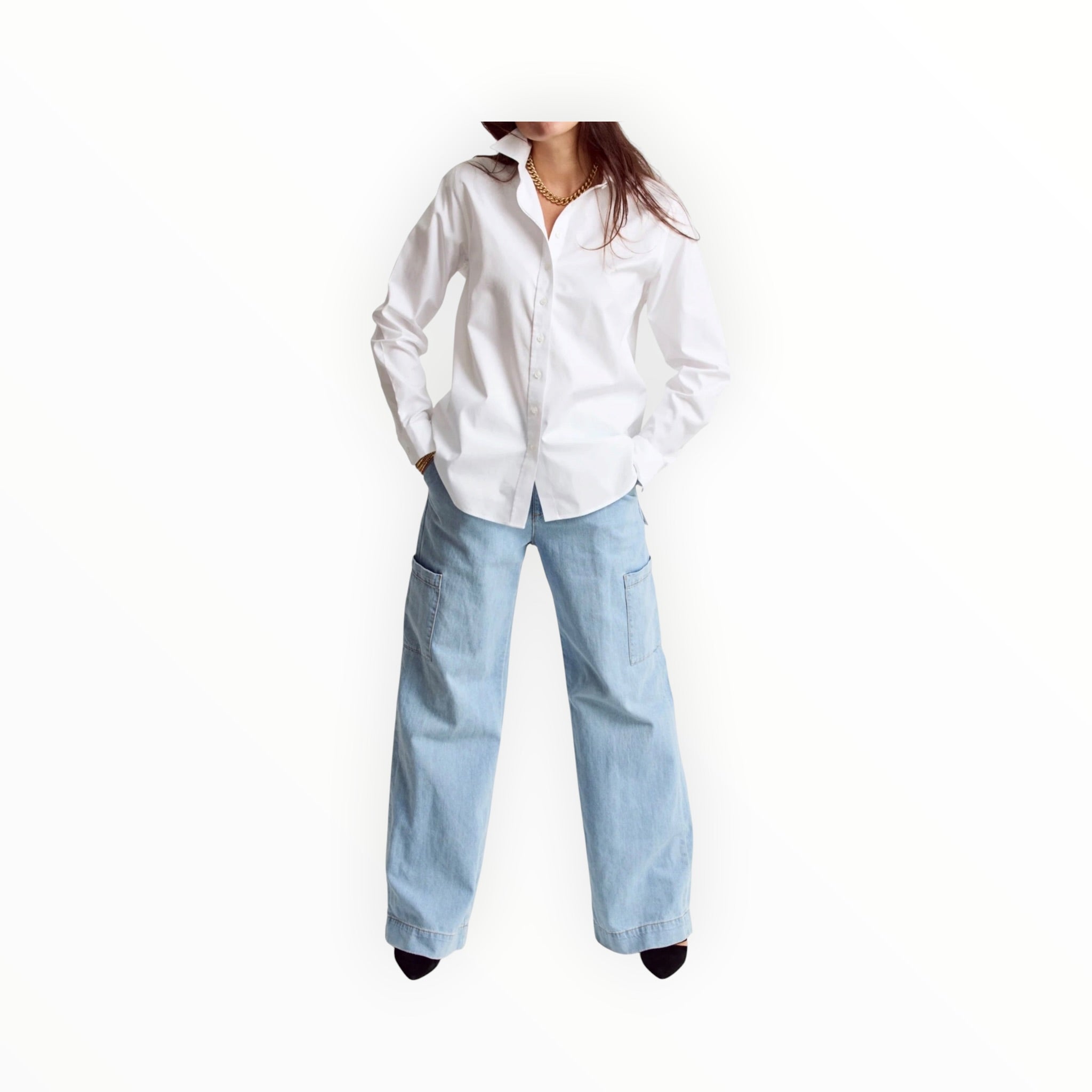 The Shirt by Rochelle Behrens The Boyfriend Shirt - White