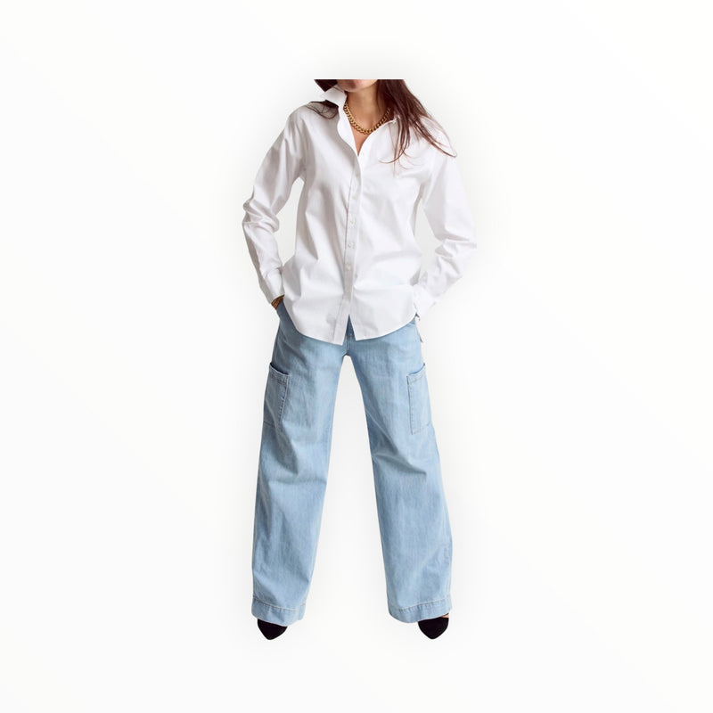 The Shirt by Rochelle Behrens The Boyfriend Shirt - White