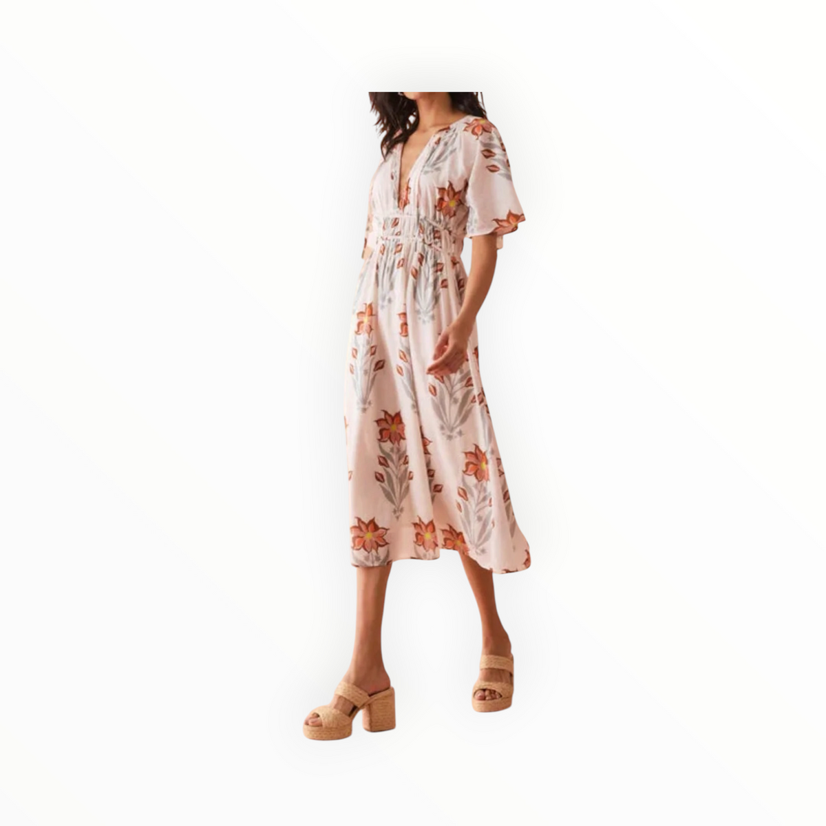 Omika Kira Midi Dress - Etta Sunset