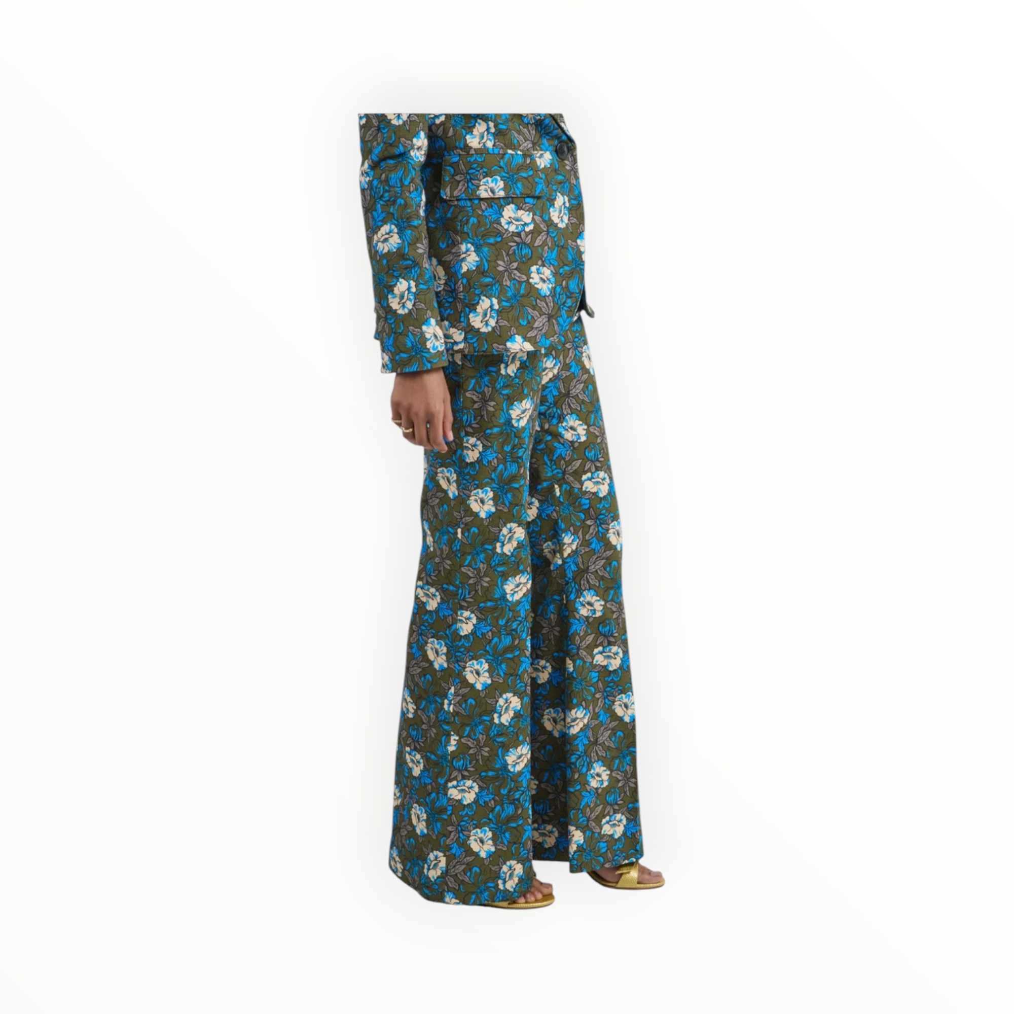 Smythe Classic Pant - Olive Floral