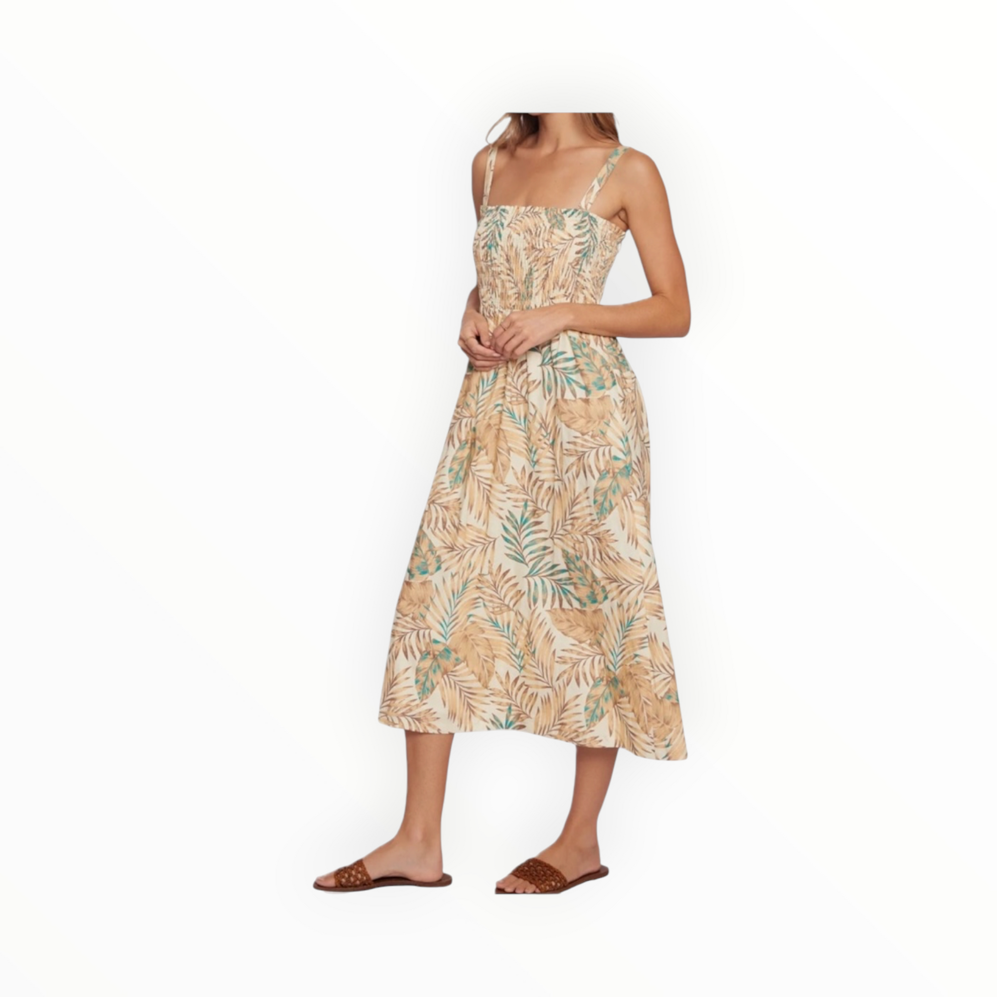 Lost + Wander Anafi Palm Dress
