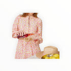 Sail To Sable Peach & Lemon Blush Medallion Print Belted Tunic Dress