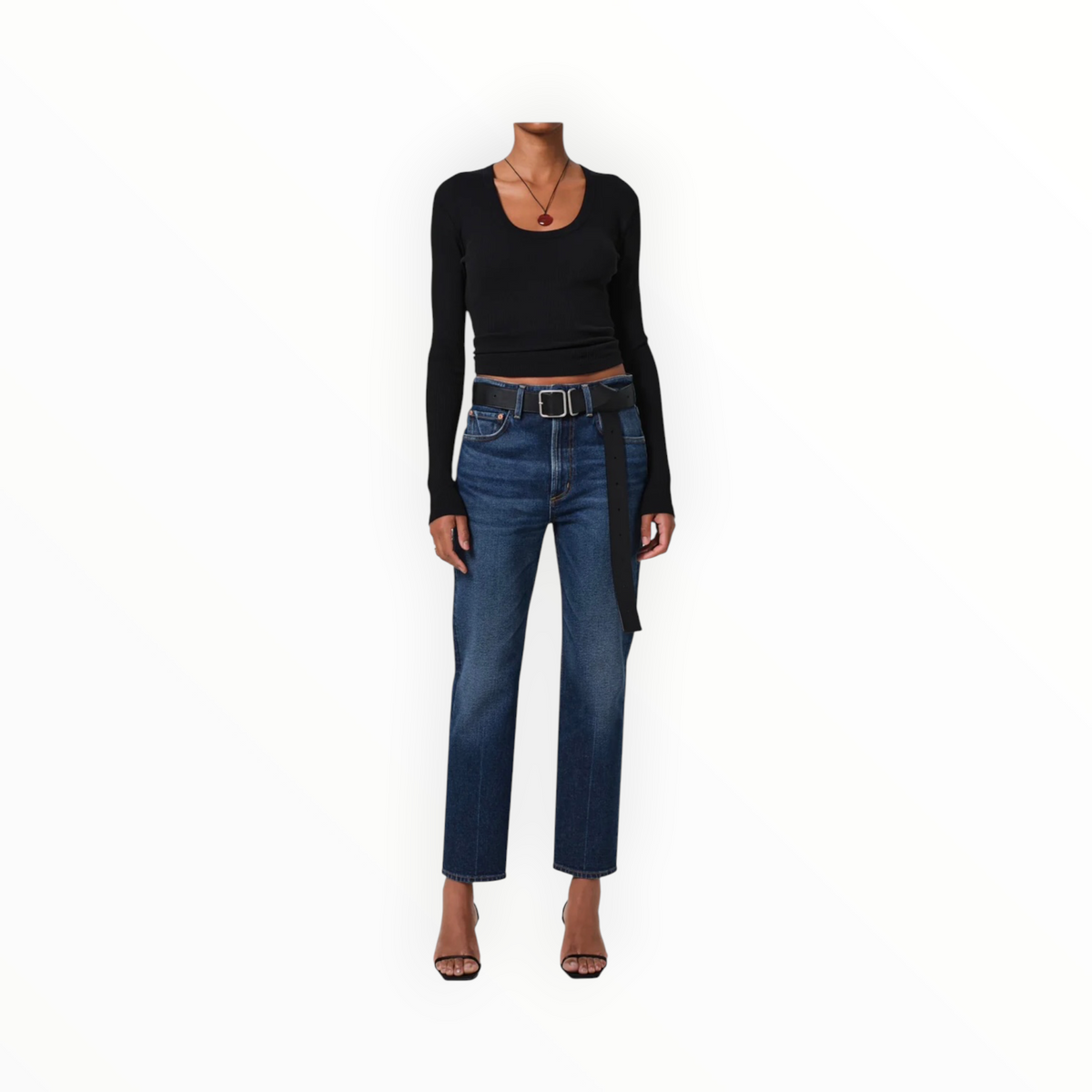 Citizens of Humanity Mara U-Neck Top - Black