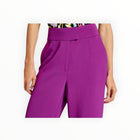 Essentiel Antwerp Viscose Satin  Straight Leg Pants - Purple