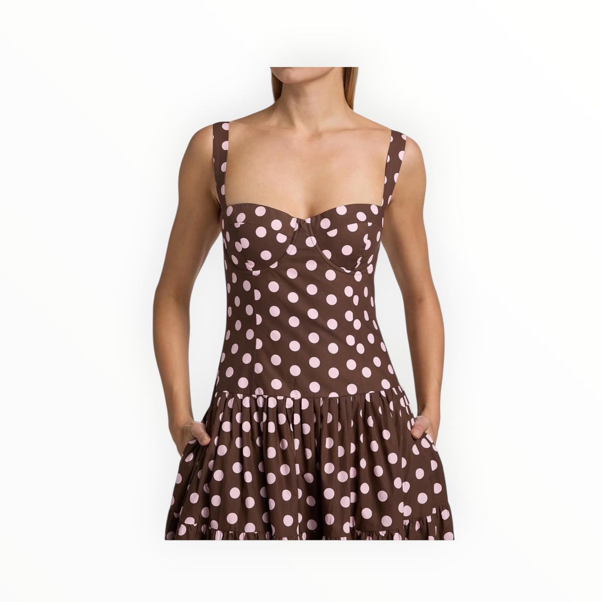 Cara Cara Santiago Midi Dress - Joelle Dot Brown