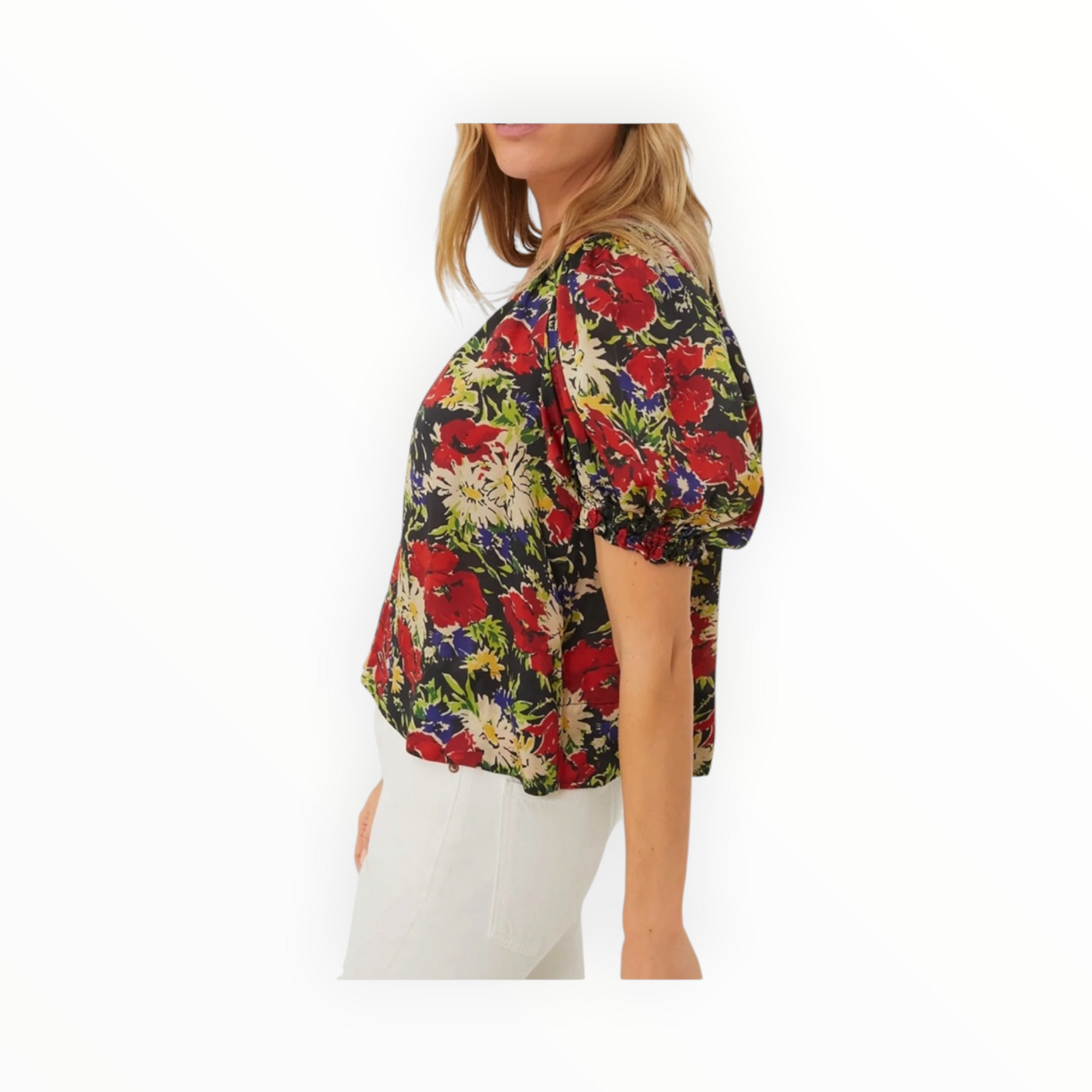The Great. The Ponder Top - Hidden Garden Floral