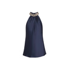 SIMKHAI Navi Sleeveless Crystal-Embellished Top - Midnight