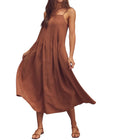 amente Pintuck Cami Dress - Latte