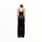 SIMKHAI Beatriz Wide Leg Cargo Pant - Black