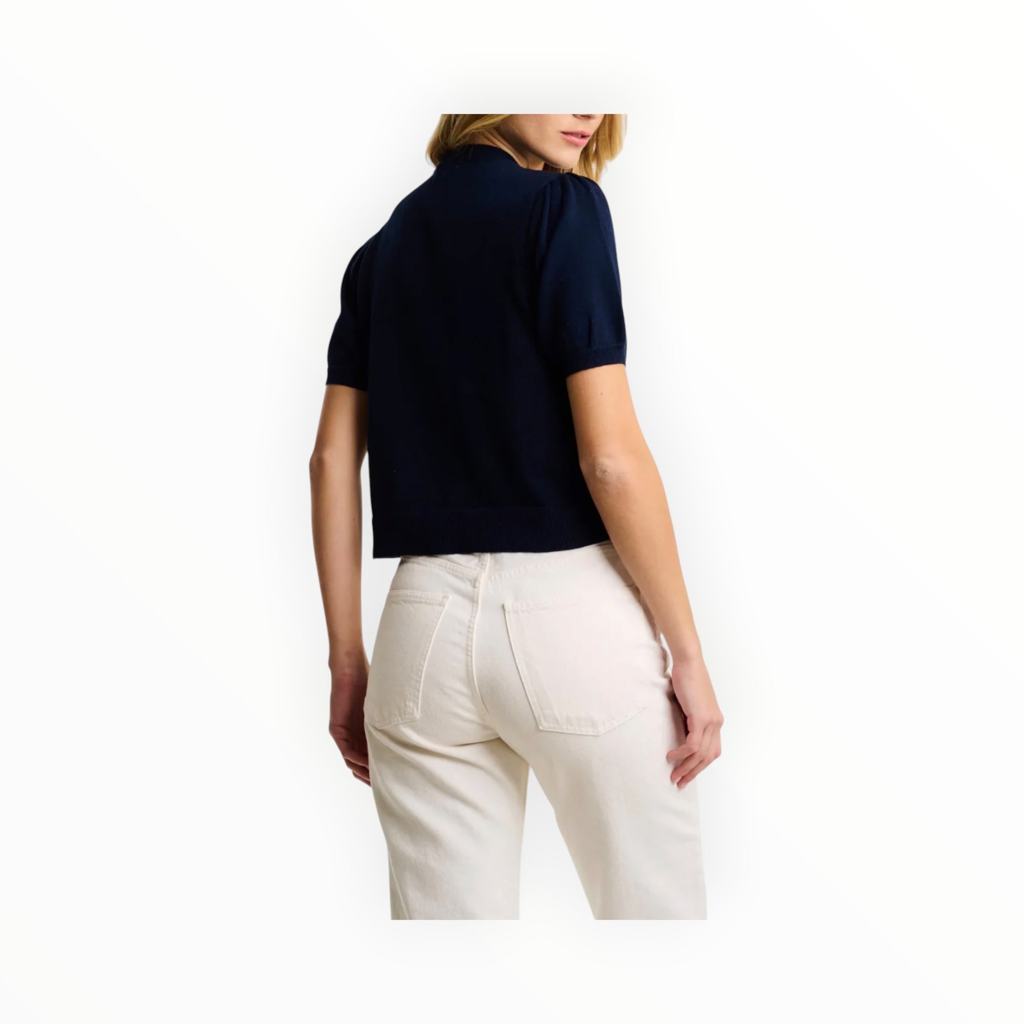 Lisa Todd Lisa Todd Royal Flush Heart Sweater - Navy