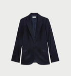 Zadig & Voltaire Valse Single Breasted Wool Blazer - Encre