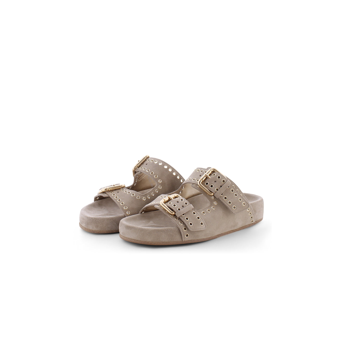 Kennel & Schmenger Platform Buckle Sandal - Gold