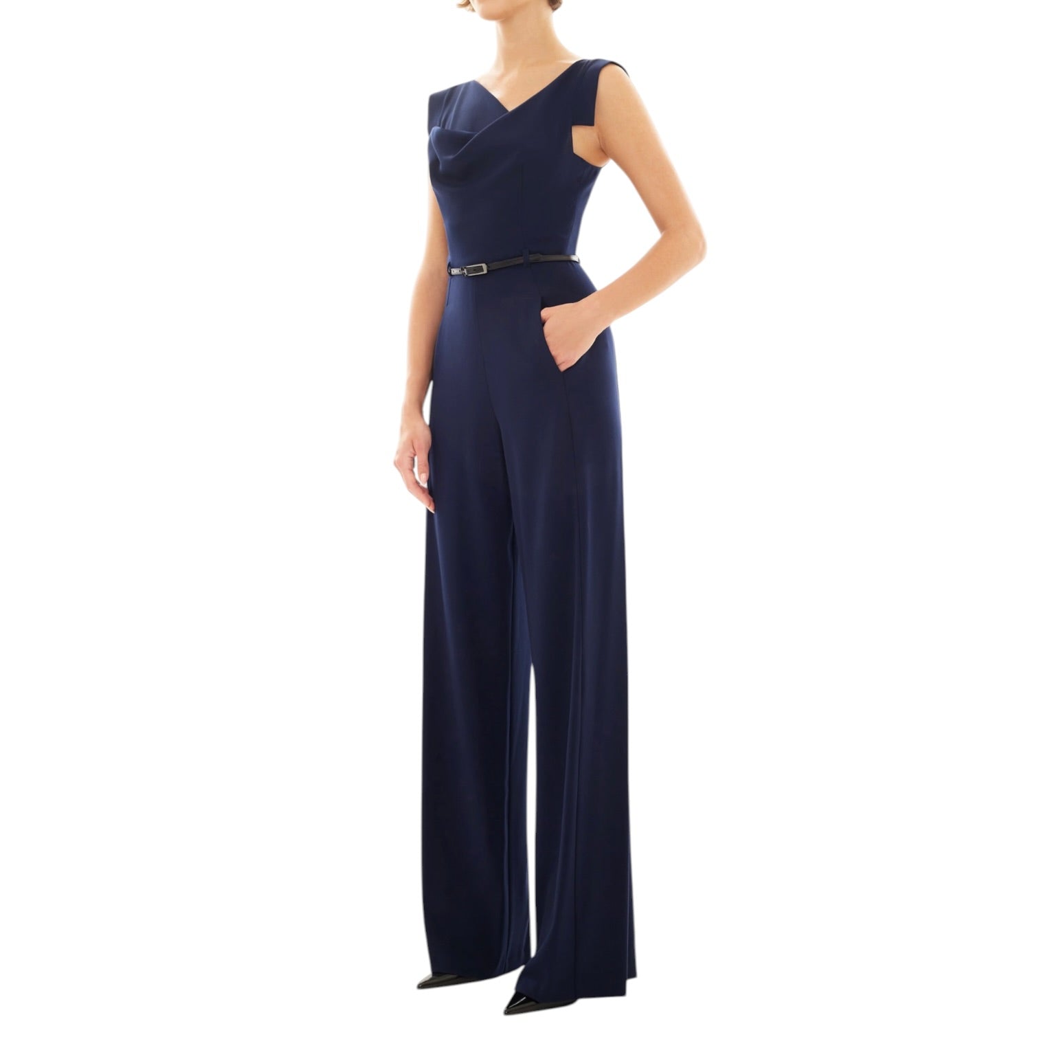 Black Orchid Classic Jackie O Jumpsuit - Navy