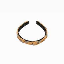 Lele Sadoughi Natural Crystal Raffia Braid Gigi Headband