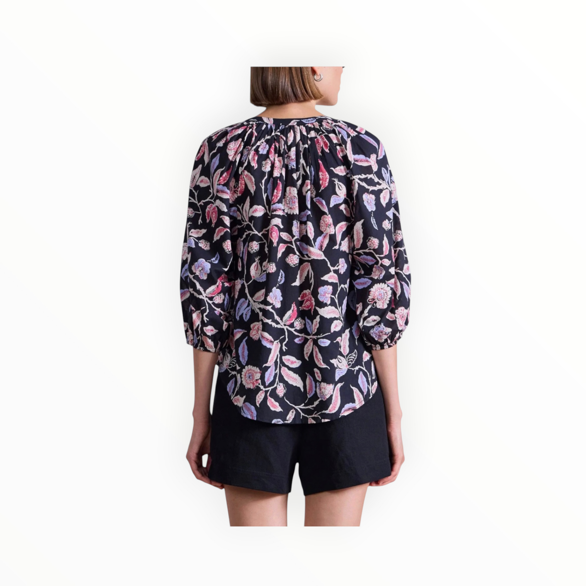 Apiece Apart Los Altos Top - Garden Floral Midnight