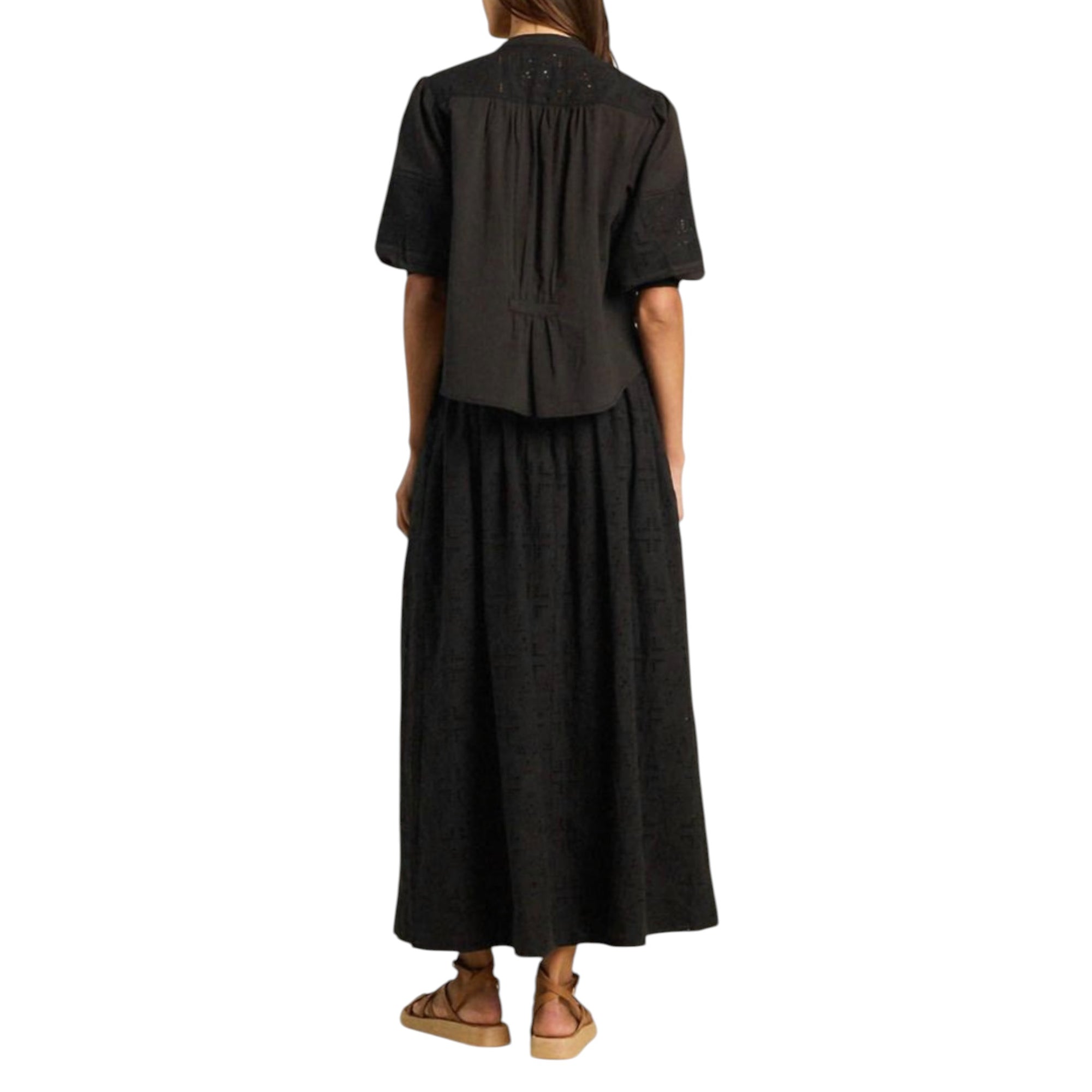 Trovata Lisette Lace Skirt - Black Hanker Eyelet
