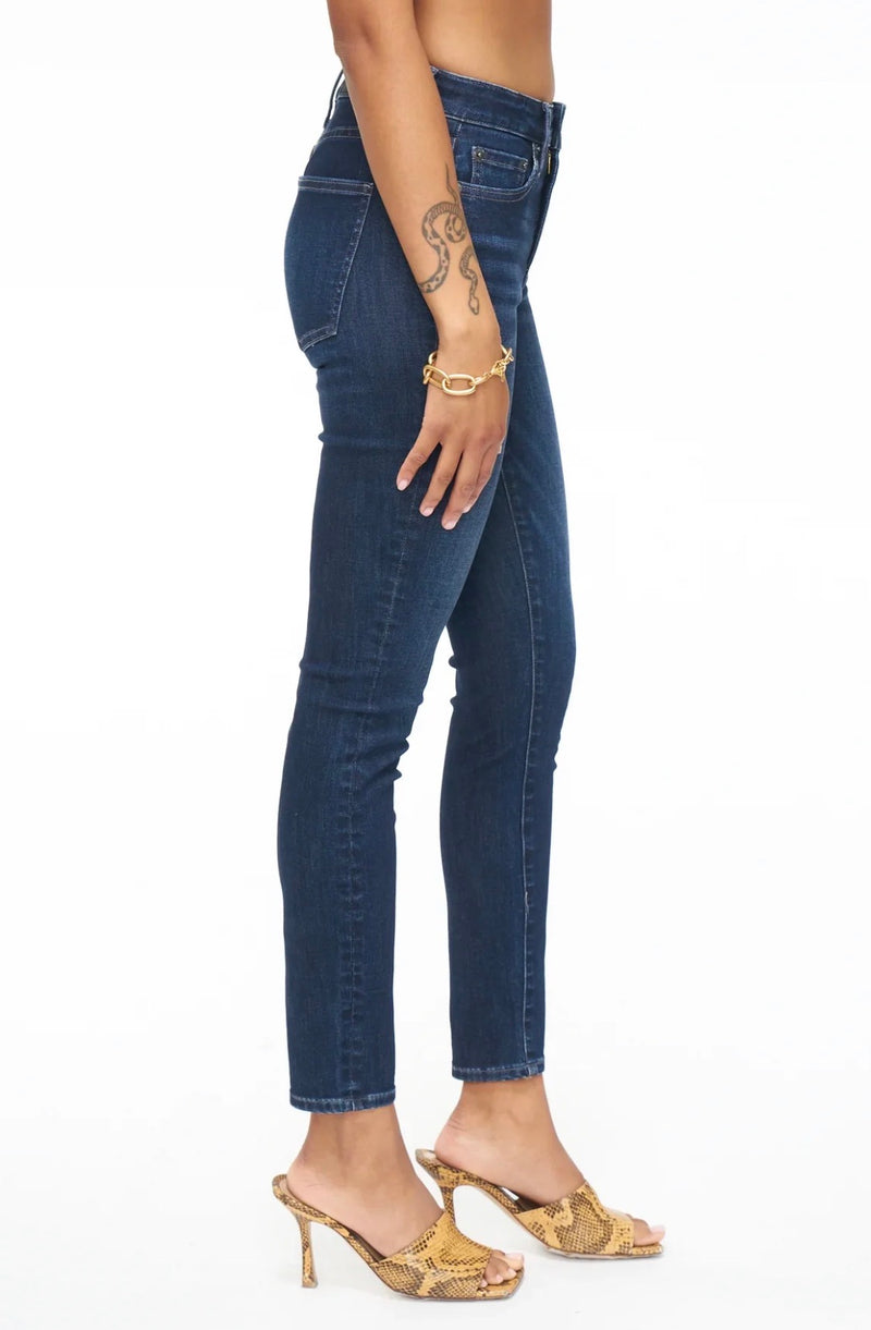 Pistola Audrey Mid Rise Skinny Jeans - Campus