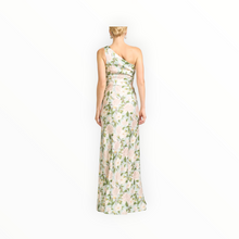 Sachin & Babi Delphine Mint Green Floral One Shoulder A-Line Gown - Celadon Sweetbriar