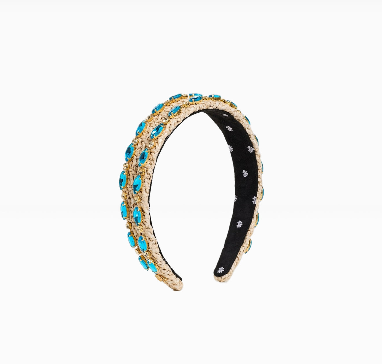 Lele Sadoughi Aqua Bessette Crystal Headband