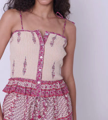 Love The Label Augusta Top - Jacqueline Print Pink