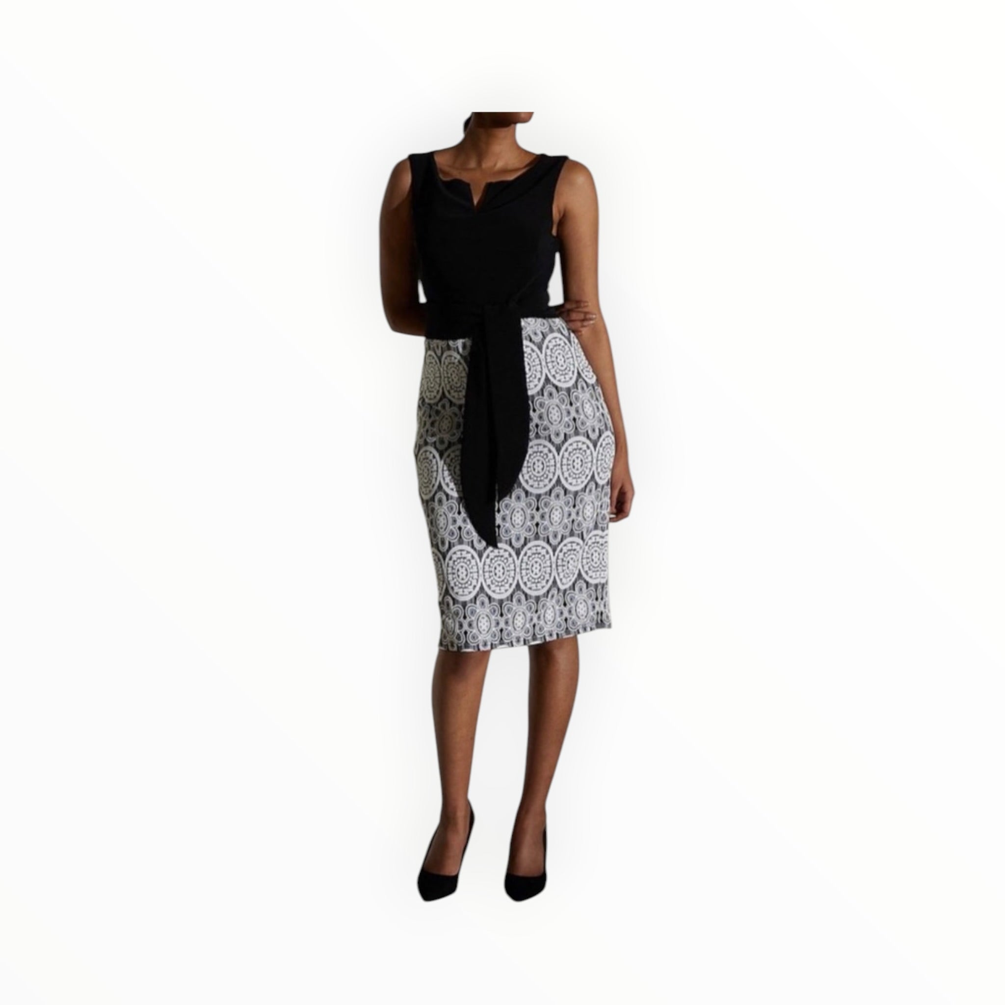 Joseph Ribkoff Lace Motif Dress