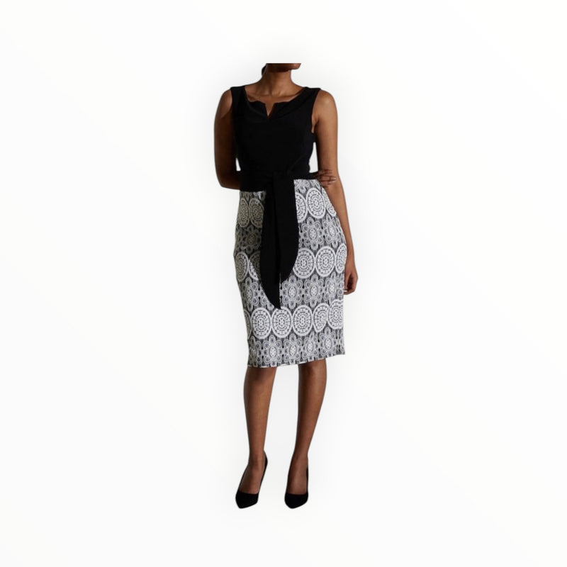 Joseph Ribkoff Lace Motif Dress