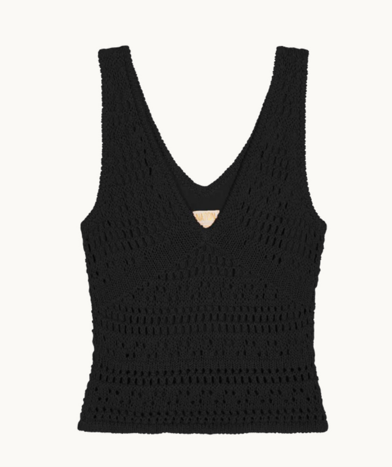 Nation Ltd Adriana Tank - Jet Black