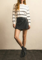 Z Supply Ciera Leather Skirt - Black