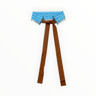 Ninaleuca Woven Tie Belt - Blue/White/Brown