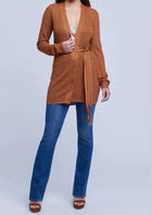 L’Agence Juni Tassel Belt Cardigan - Bronze