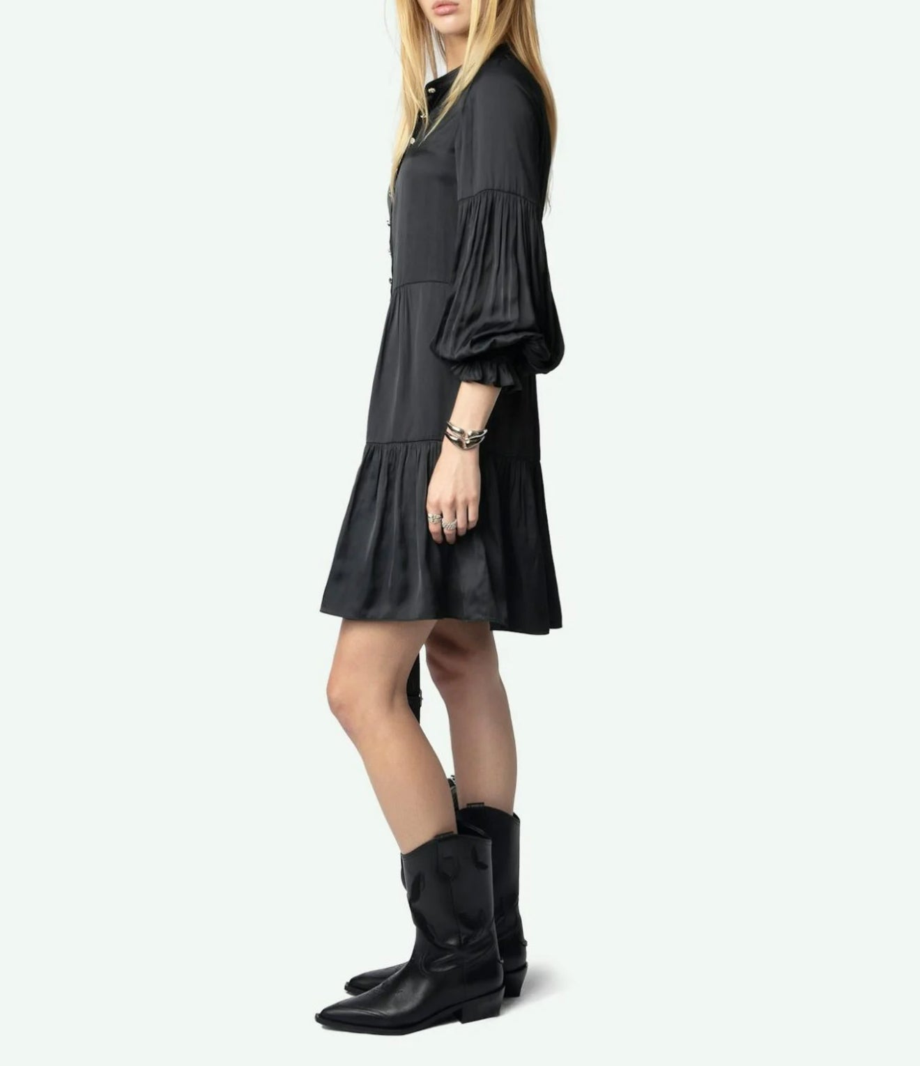Zadig & Voltaire Randy Satin Dress - Black