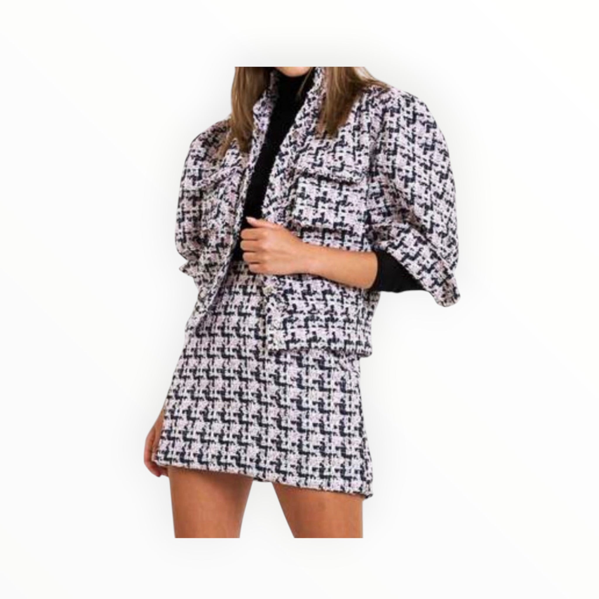 Christy Lynn Karin Tweed Jacket - Pink