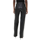 Anine Bing Roy Recycled Leather Pants - Black