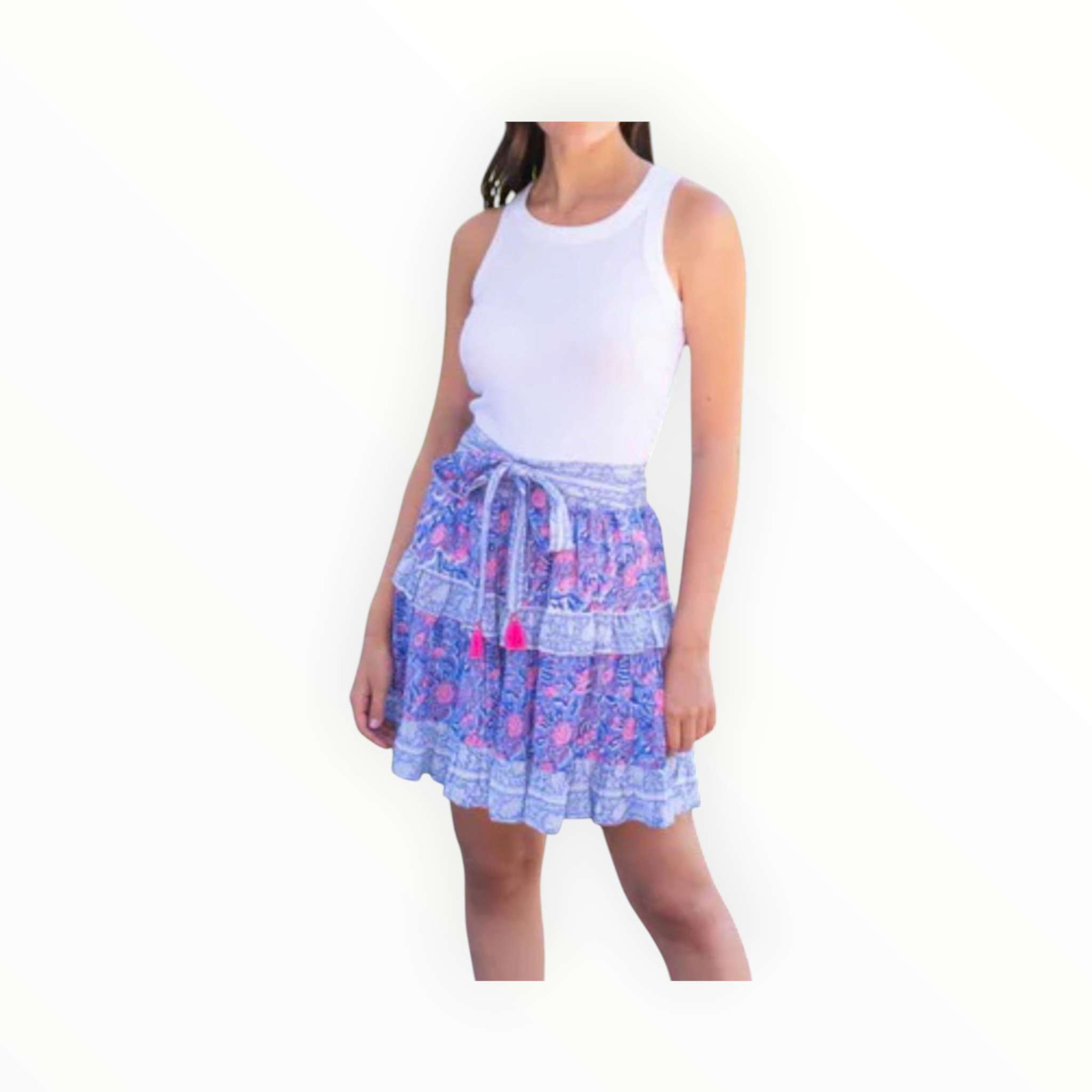 BELL Blake Skirt - Blue/Pink