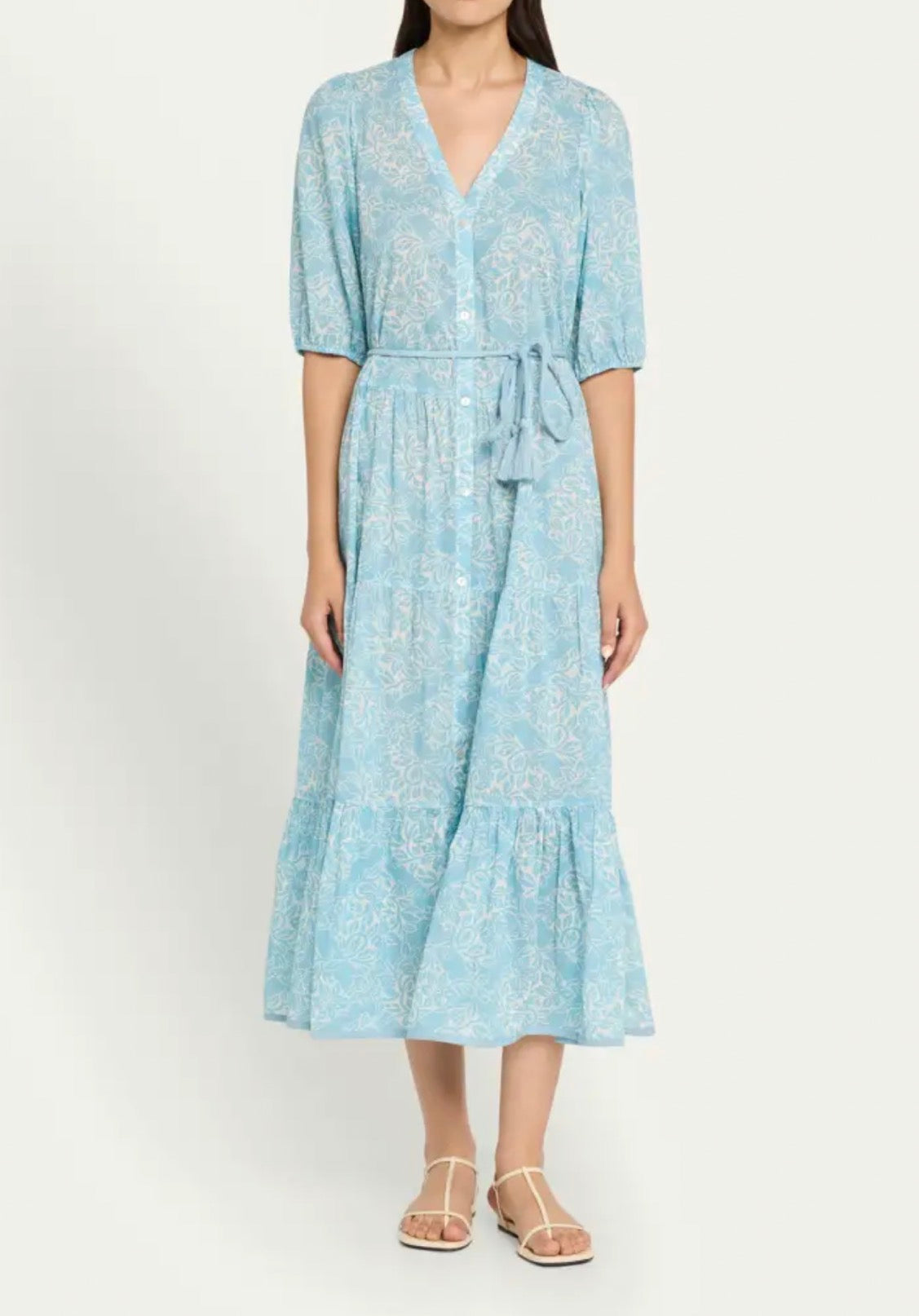 Hannah Artwear Anyeta Maxi Dress - Lantana Aquamarine