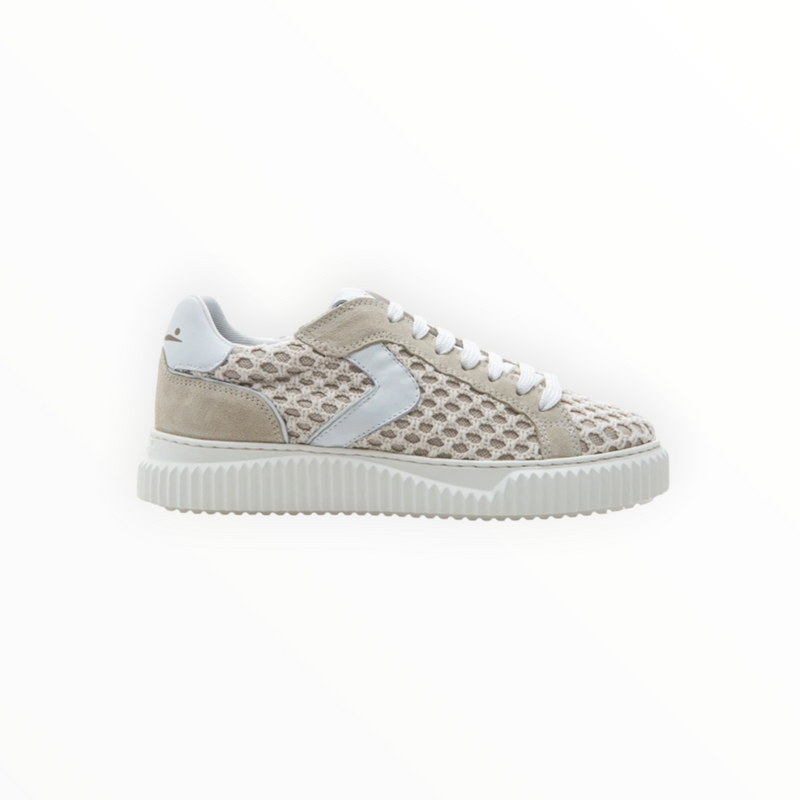 Voile Blanche Lipari Piped Sneaker - Cream/Off White