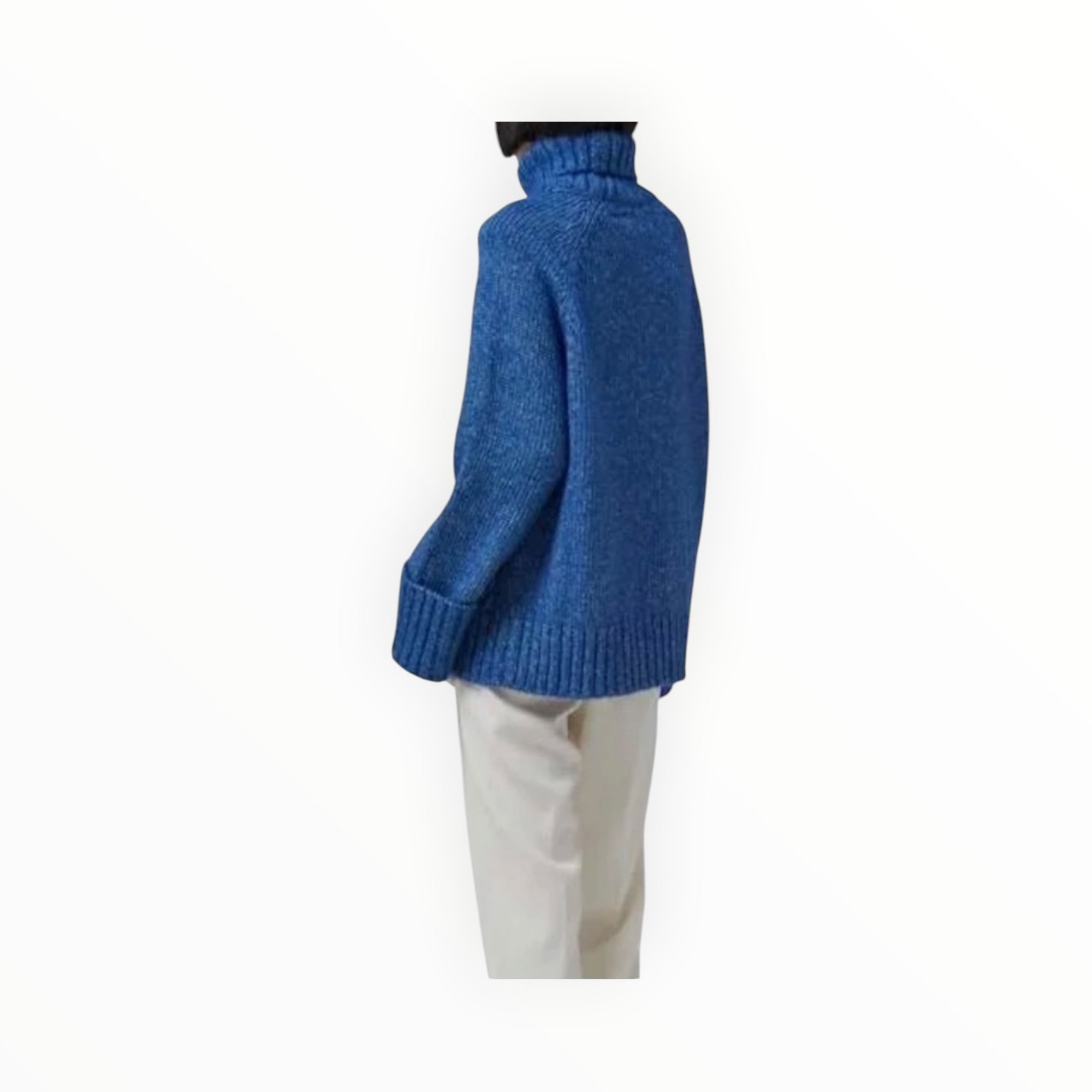 GANNI Chunky Cable Sweater - Blue