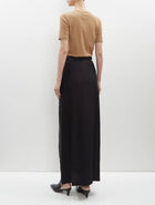 TOTÊME Satin Knot Skirt - Black