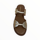ALL BLACK Little Belt Sandal - Gold