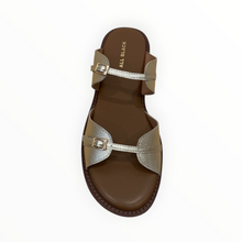ALL BLACK Little Belt Sandal - Gold