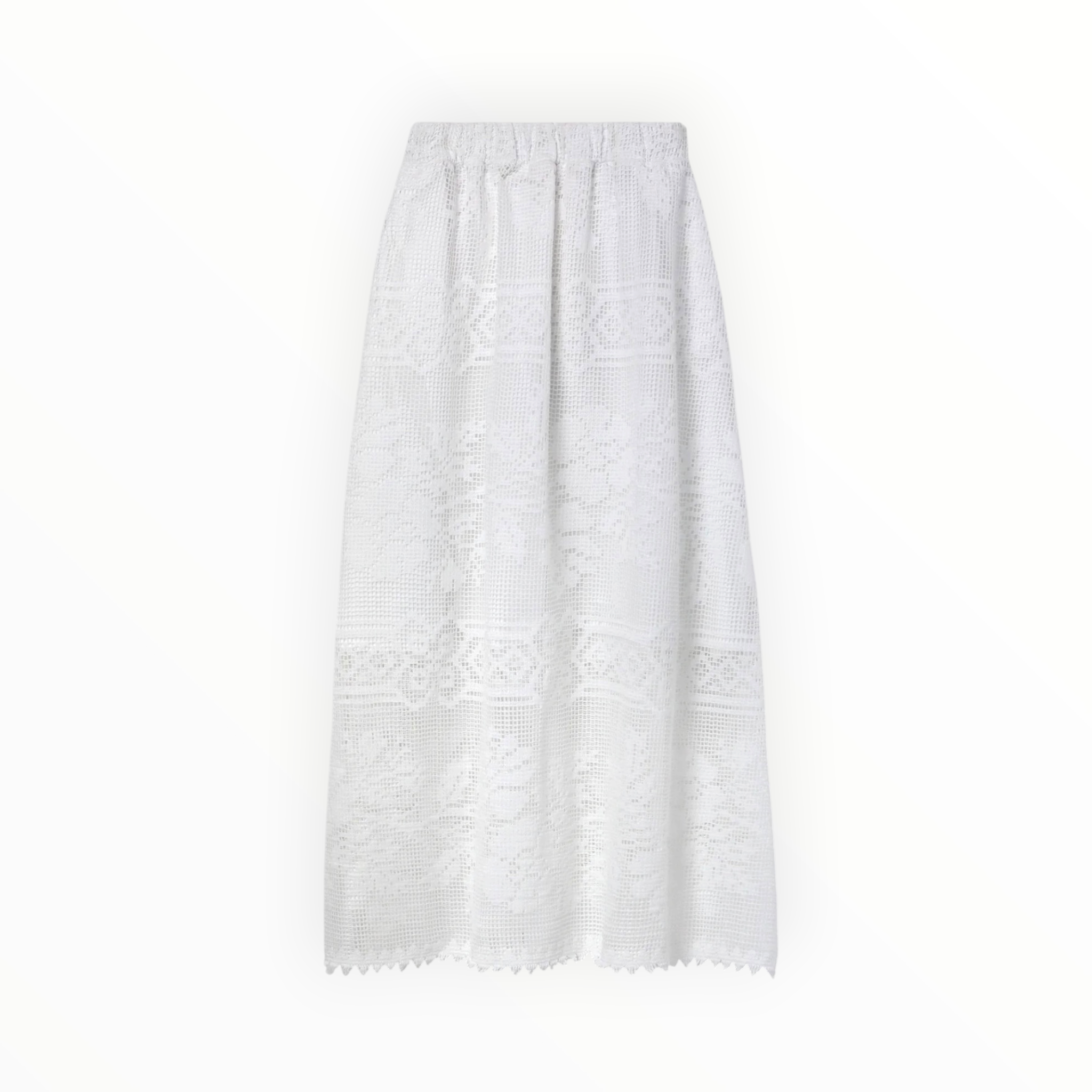 Beaumont Organic Lyla-Fay Cotton Lace Skirt - White