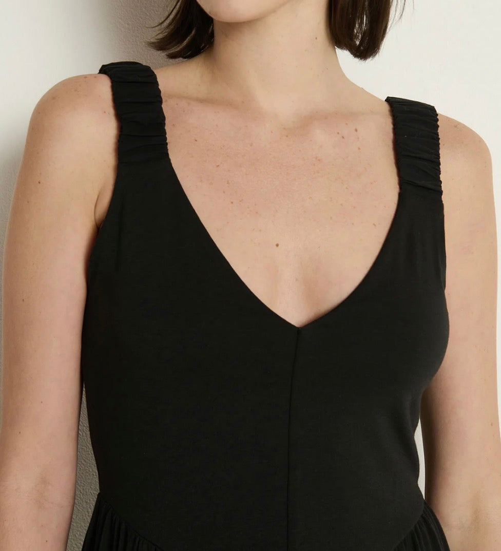 Nation Ltd Celine Midi Dress - Jet Black