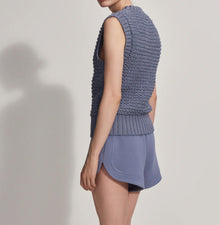 Varley Adie Knit Vest - Stone Blue