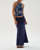 Maria Cher Ensenada Berni Printed Sleeveless Top - Marine